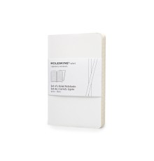 Записная книжка Moleskine Volant (в линейку, 2 шт.), Pocket (9х14см), белый