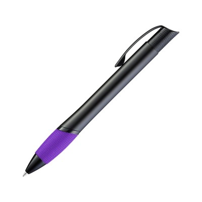 Купить Ручка шариковая металлическая OPERA M, фиолетовый/черный с нанесением