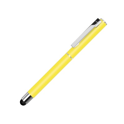 Купить Ручка металлическая стилус-роллер STRAIGHT SI R TOUCH, желтый с нанесением