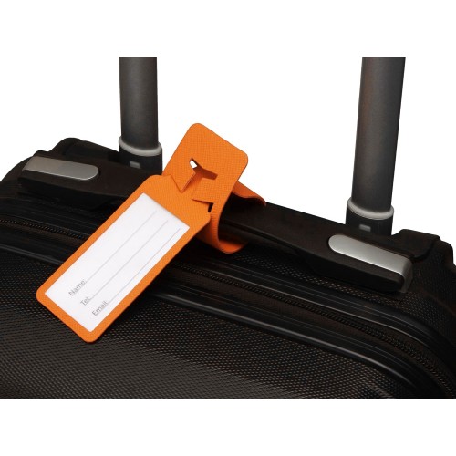 Купить Багажная бирка Favor, оранжевый с нанесением логотипа