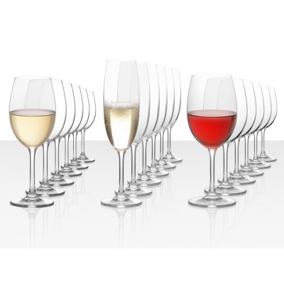 Купить Подарочный набор бокалов для красного, белого и игристого вина Celebration, 18шт с нанесением