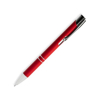 Купить Ручка металлическая шариковая NORFOLK, красный с нанесением логотипа