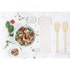 Купить Endiv, комплект из бамбуковой ложки и вилки, natural с нанесением логотипа