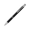 Купить Шариковая кнопочная ручка Moneta с матовым антискользящим покрытием, черный с нанесением логотипа
