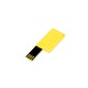Купить USB-флешка на 16 Гб в виде пластиковой карточки, желтый с нанесением логотипа