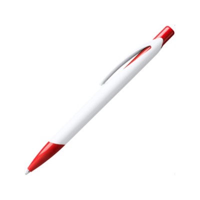 Купить Ручка пластиковая шариковая CITIX, белый/красный с нанесением логотипа