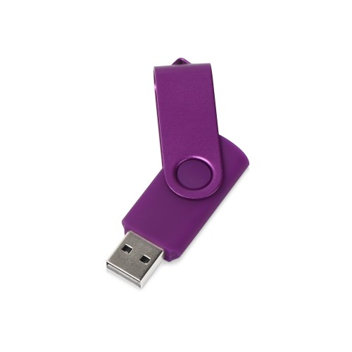 Купить Флеш-карта USB 2.0 8 Gb Квебек Solid, фиолетовый с нанесением логотипа