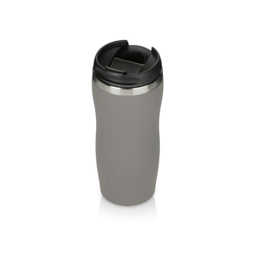 Купить Термокружка Double wall mug C1, soft touch, 350 мл, серый с нанесением логотипа