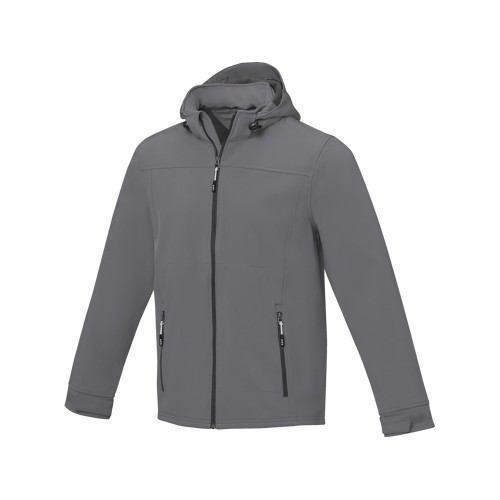 Купить Куртка софтшел Langley мужская, steel grey с нанесением логотипа