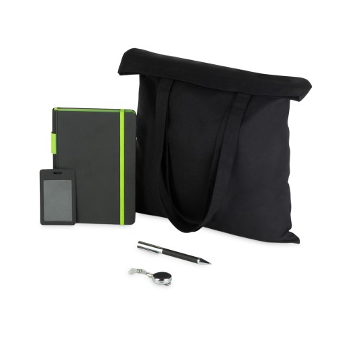 Купить Welcome pack Favorite Boss, черный/зеленое яблоко с нанесением логотипа