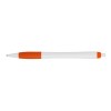 Купить Ручка шариковая Santa Monica, белый/оранжевый, черные чернила с нанесением логотипа