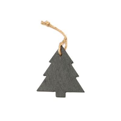 Купить Новогоднее украшение RUDOLF из сланца, елка с нанесением логотипа