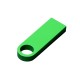 Купить USB 2.0-флешка на 64 Гб с мини чипом и круглым отверстием, зеленый с нанесением логотипа