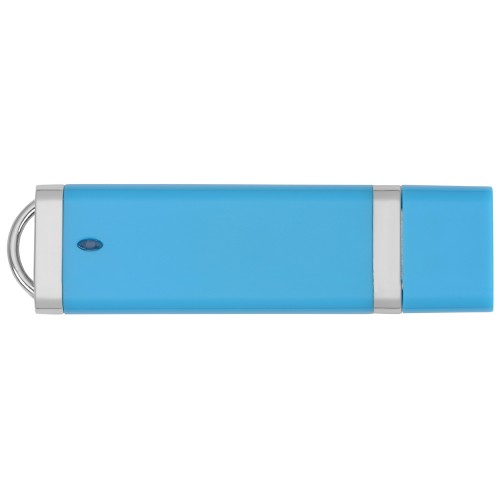 Купить Флеш-карта USB 2.0 16 Gb Орландо, голубой с нанесением логотипа