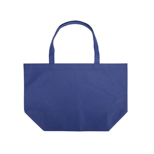 Купить Сумка Reviver с донной складкой из нетканого переработанного материала RPET, синий с нанесением логотипа