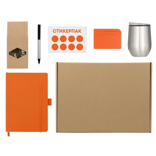 Купить Welcome pack Warm welcome, оранжевый с нанесением логотипа