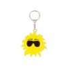 Купить Брелок-рулетка Солнце, 1 м., желтый/черный с нанесением логотипа