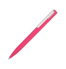 Ручка шариковая пластиковая Bon с покрытием soft touch, розовый