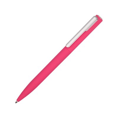 Купить Ручка шариковая пластиковая Bon с покрытием soft touch, розовый с нанесением логотипа