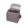 Купить Изотермическая сумка-холодильник Classic c контрастной молнией, серый/красный с нанесением логотипа