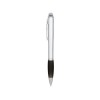 Купить Nash серебряная ручка с цветным элементом, черный с нанесением логотипа
