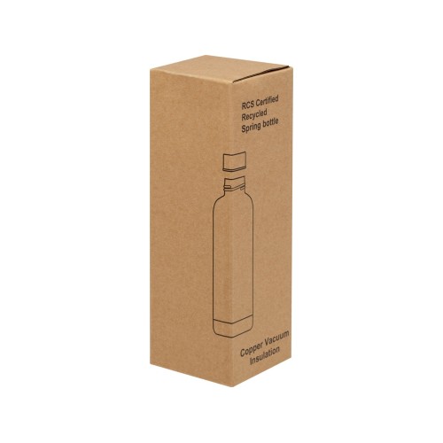 Купить Spring медная бутылка с вакуумной изоляцией, сертифицированная согласно RCS, 500 мл - Зеленый с нанесением логотипа