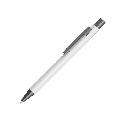 Купить Ручка шариковая металлическая Straight, белый с нанесением логотипа