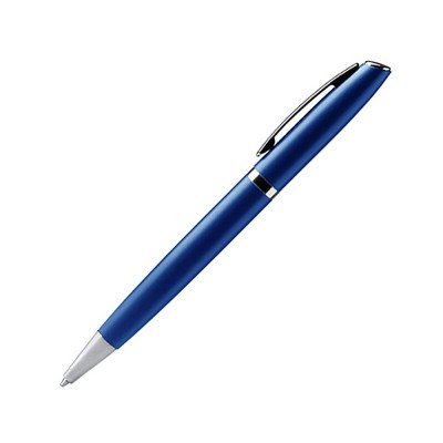 Купить Ручка шариковая металлическая ALVIK, темно-синий с нанесением логотипа