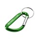 Купить Карабин с брелоком, зеленый с нанесением логотипа