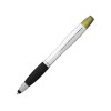 Купить Ручка-стилус Nash с маркером, черный/серебристый с нанесением логотипа