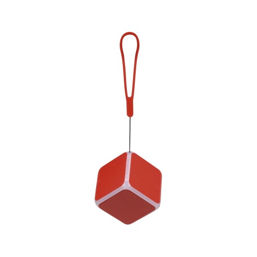 Купить Портативная колонка Cube с подсветкой, красный с нанесением логотипа Купить Портативная колонка Cube с подсветкой, красный с нанесением логотипа