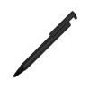 Купить Ручка-подставка металлическая, Кипер Q, черный с нанесением логотипа