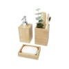 Купить Набор из 3 аксессуаров из бамбука для ванной комнаты Hedon, natural с нанесением логотипа