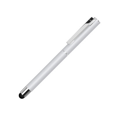 Купить Ручка металлическая стилус-роллер STRAIGHT SI R TOUCH, серебристый с нанесением