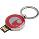 Купить Набор Cacharel: шариковая ручка, брелок с флеш-картой USB 2. на 4 Гб, красный/серебристый с нанесением логотипа