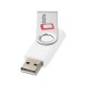 Купить USB-флешка на 16 Гб Rotate Basic, белый с нанесением логотипа