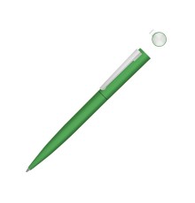 Металлическая шариковая ручка soft touch Brush gum, зеленый