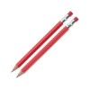 Купить Набор Даллас: ручка шариковая, карандаш с ластиком в футляре, красный с нанесением логотипа