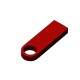 Купить USB 2.0-флешка на 8 Гб с мини чипом и круглым отверстием, красный с нанесением логотипа