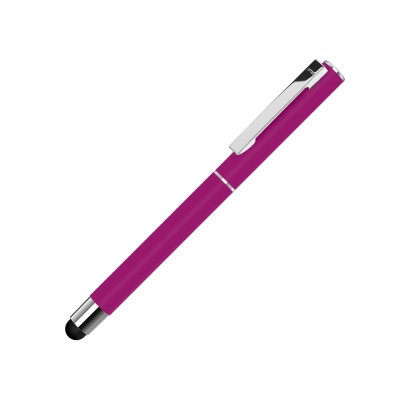 Купить Ручка металлическая стилус-роллер STRAIGHT SI R TOUCH, розовый с нанесением