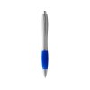 Купить Ручка шариковая Nash, ярко-синий/серебристый, черные чернила с нанесением логотипа