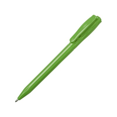 Купить Ручка пластиковая шариковая Stitch, зеленое яблоко с нанесением