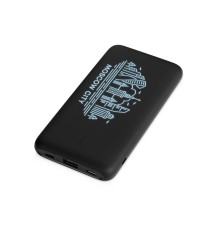 Внешний беспроводной аккумулятор с подсветкой лого Reserve X v.2, 8000 mAh, ярко-черный