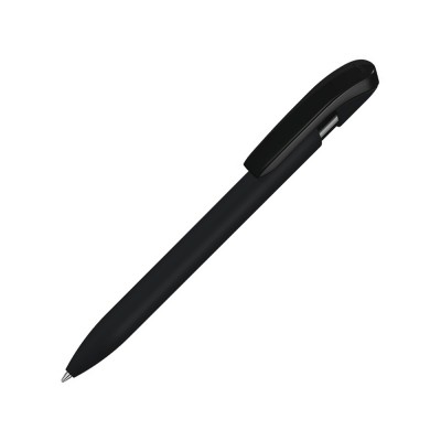 Купить Ручка шариковая пластиковая Sky Gum, черный с нанесением