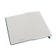 Купить Записная книжка Moleskine Classic (нелинованный) в твердой обложке, Large (13х21см), голубой сапфир с нанесением логотипа