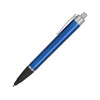 Купить Ручка пластиковая шариковая Glow, синий/серебристый/черный (Р) с нанесением логотипа