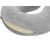 Купить Подушка Basic из микрофибры с эффектом памяти U-shape, серый с нанесением логотипа