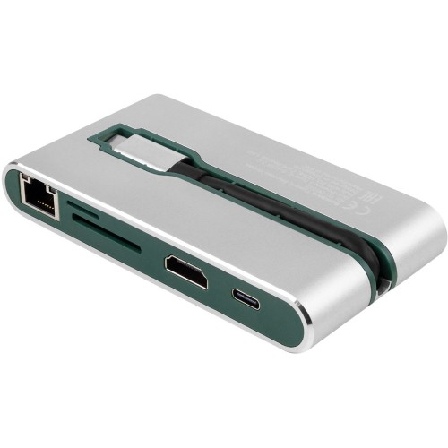 Купить Хаб USB Rombica Type-C Hermes Green с нанесением логотипа