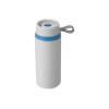 Купить Термостакан герметичный Flow, белый/синий с нанесением логотипа