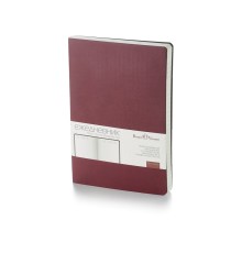 Ежедневник А5 недатированный Megapolis Velvet Flex, бордовый